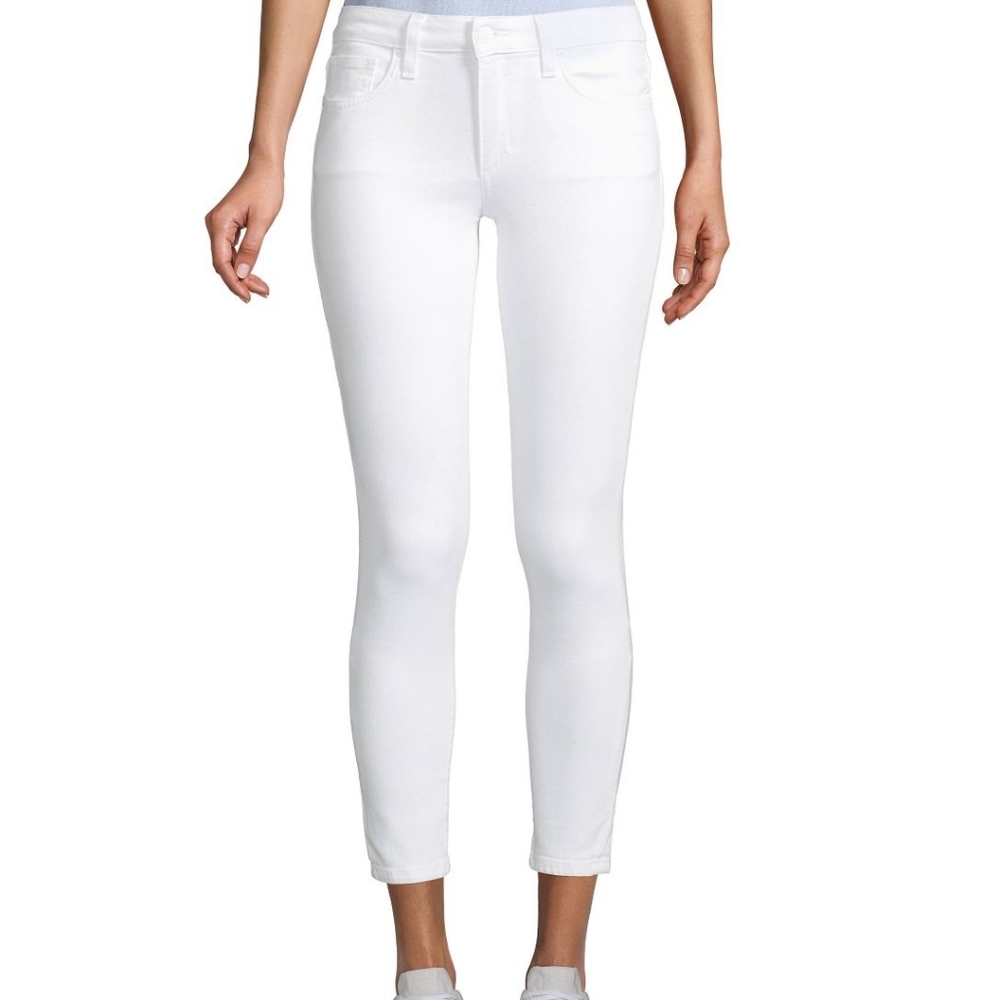 Joe's skinny white cropped jeans sz 25